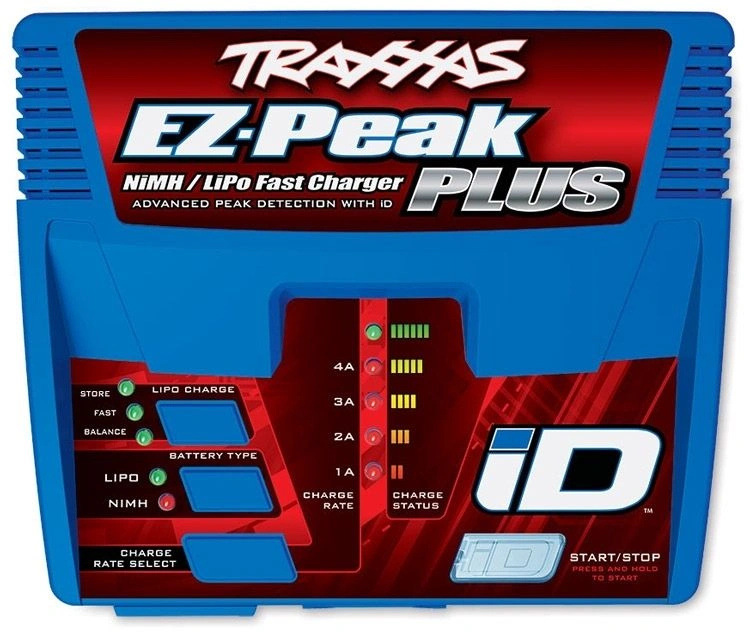 Traxxas Batteriladdare EZ-Peak Plus 4A NiMH/LiPo 2-3S Auto ID