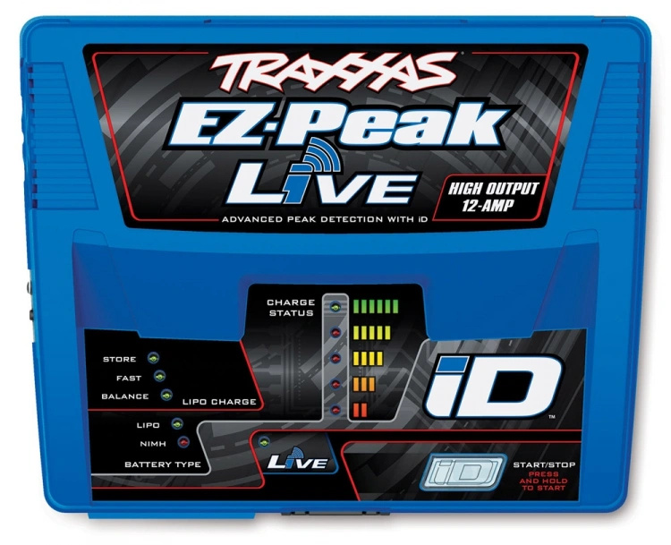 Traxxas Batteriladdare EZ-Peak Live 12A NiMH/LiPo 2-4S Laddare Auto ID