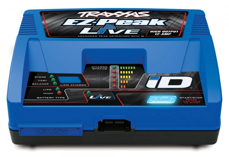 Traxxas Batteriladdare EZ-Peak Live 12A NiMH/LiPo 2-4S Laddare Auto ID