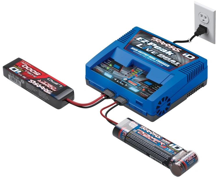 Traxxas Batteriladdare EZ-Peak Live Dual 26A NiMH/LiPo 2-4S Laddare Auto iD