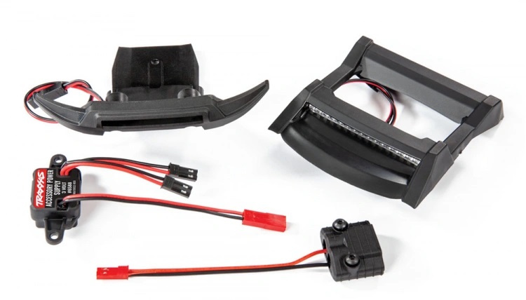 Traxxas LED Ljus Fram & Tak Set Komplett Rustler 4x4