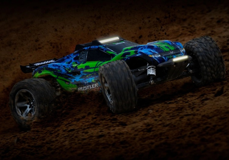 Traxxas LED Ljus Fram & Tak Set Komplett Rustler 4x4