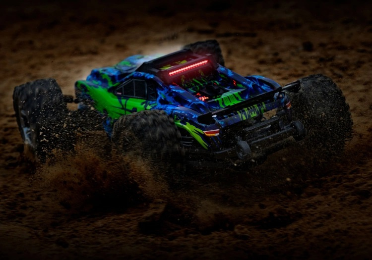 Traxxas LED Ljus Fram & Tak Set Komplett Rustler 4x4