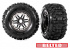 Traxxas Däck & Fälg Sledgehammer Förstärkta / MAXX 17mm Svart Krom 2.8/3.6'' TSM (2) Traxxas Däck & Fälg Sledgehammer Förstärkta / MAXX 17mm Svart Krom 2.8/3.6'' TSM (2)