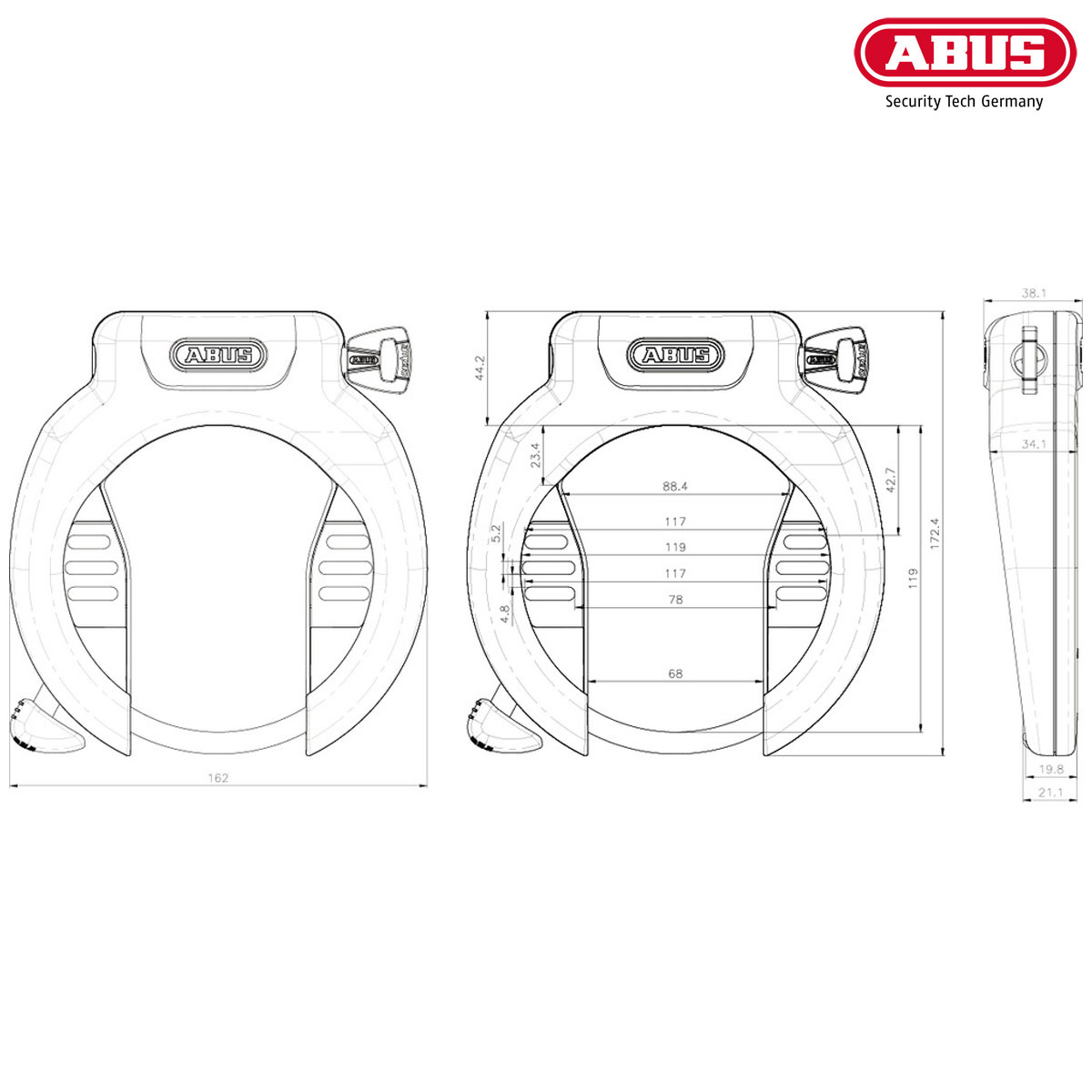 ABUS Ringlås 4750X PRO AMPARO