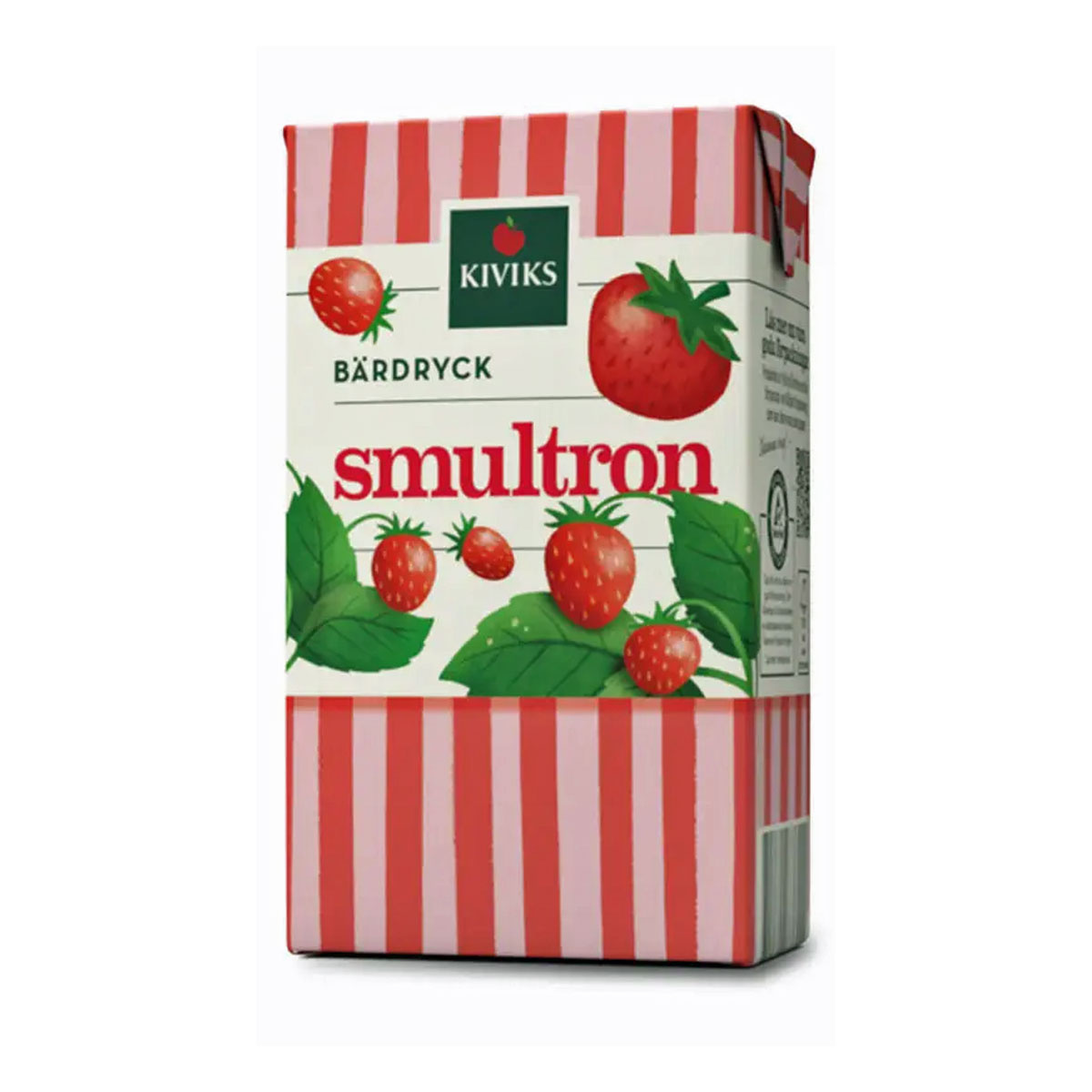 KIVIKS SMULTRON med sugrör BÄRDRYCK 25 cl