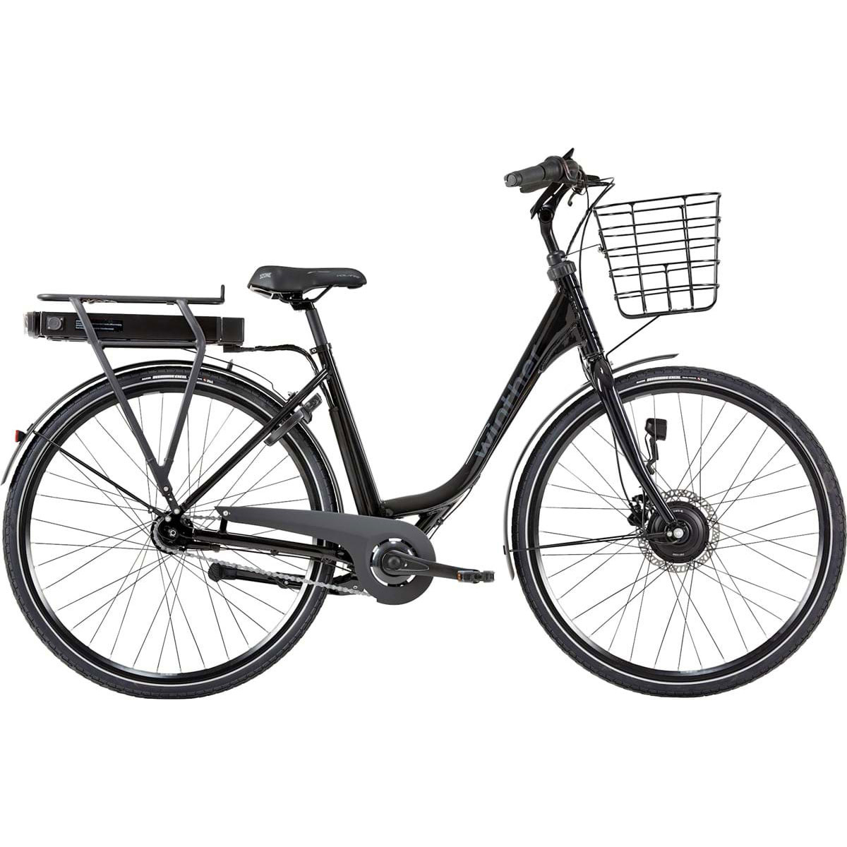 Winther SE 1 28 tum 7-vxl 48 cm Blank Svart Batteri 10.4AH