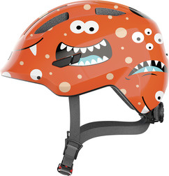 ABUS Hjälm Smiley 3.0 Orange Monster 45-50 / S - GRÖNT SPÄNNE
