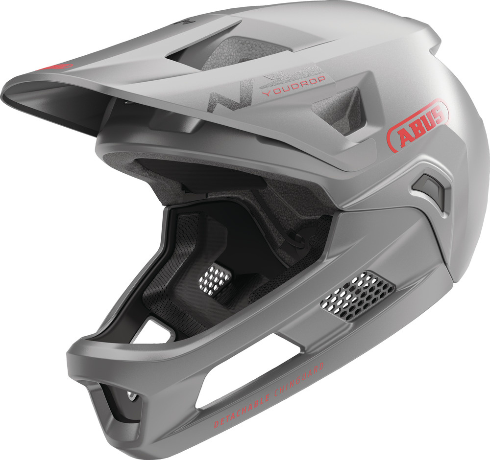 ABUS Hjälm YouDrop FF, Ti Silver - Small