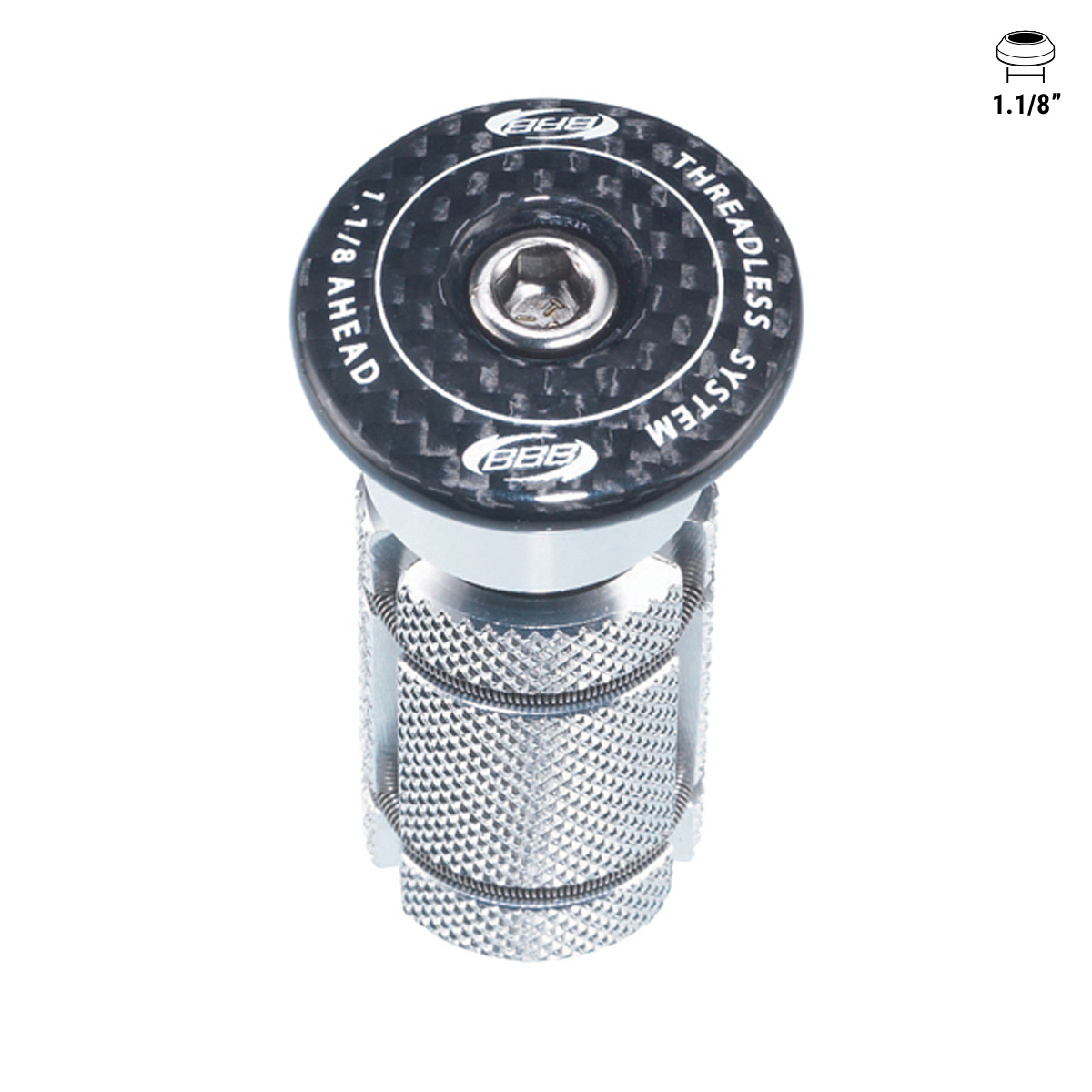 AHEAD PLUG POWER HEAD 1 1/8 carbon BAP-03