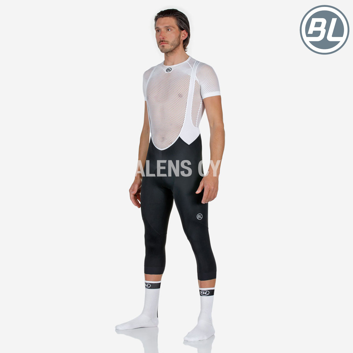 Liegi 3/4 Bibshort Black