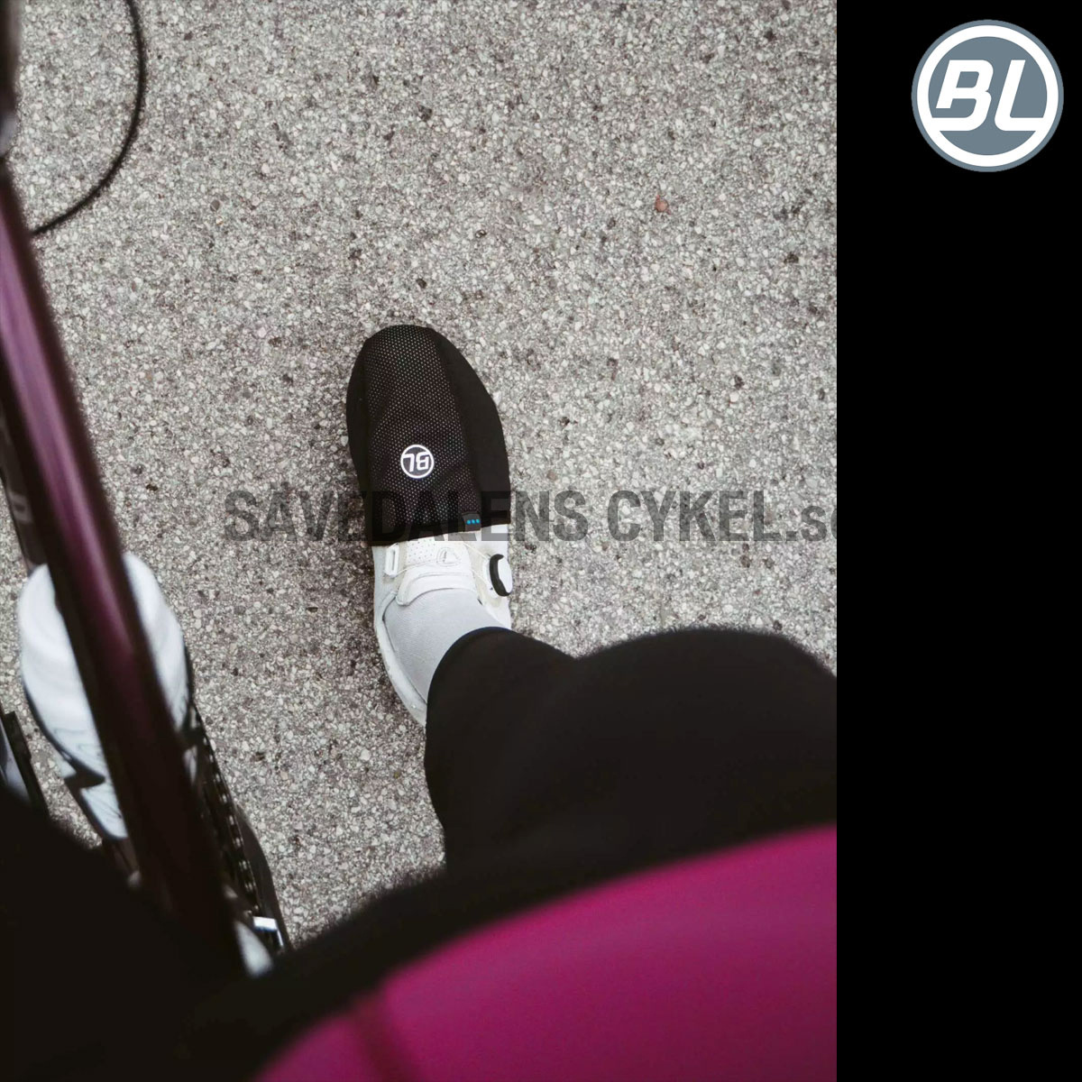 Windproof cycling toe cover FUTURA Black