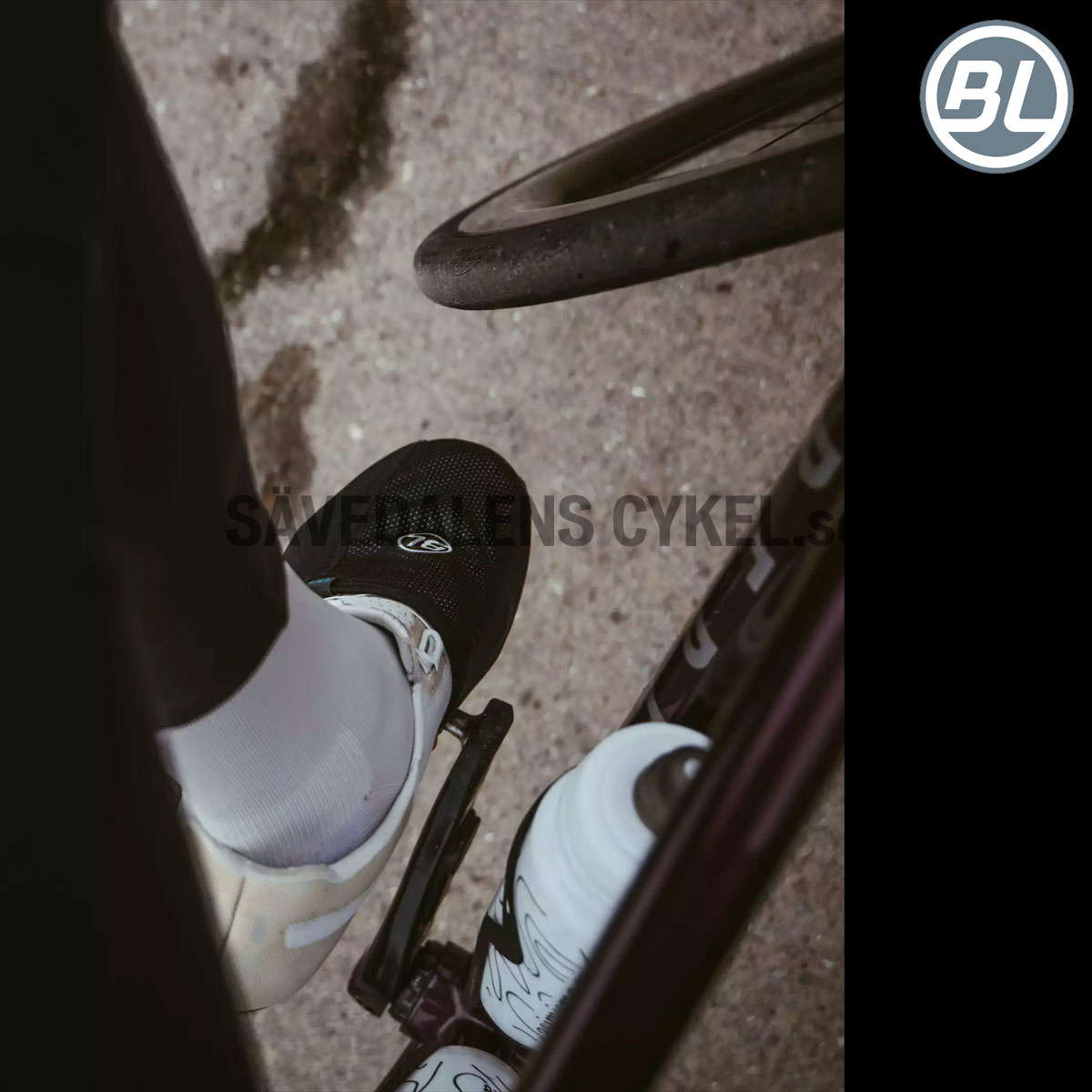 Windproof cycling toe cover FUTURA Black