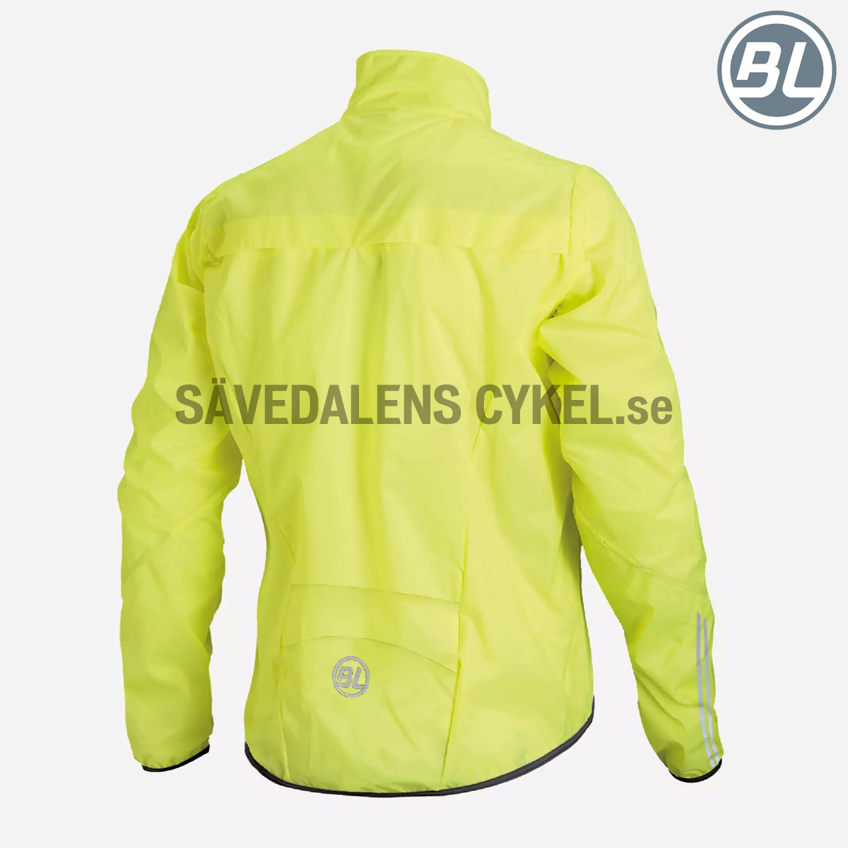 Men's windproof cycling jacket STELVIO Yellow fluo