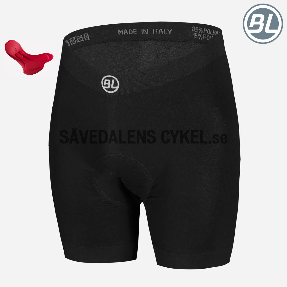 Cycling boxer SEGRETO S2 Black with TOURER pad