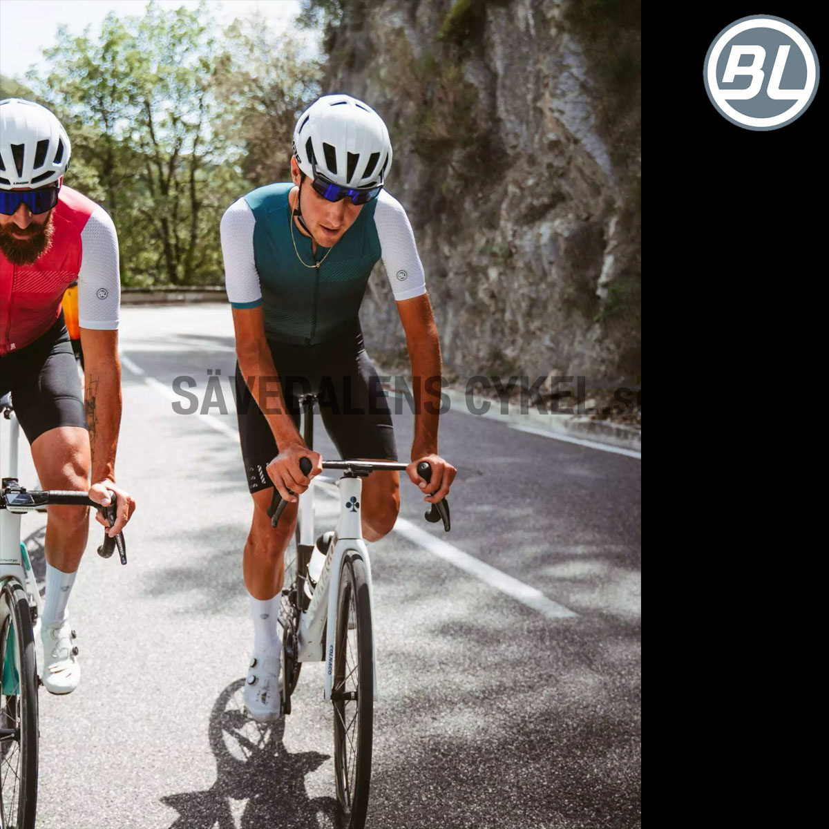 Men's cycling bib shorts SQUADRA Black S3