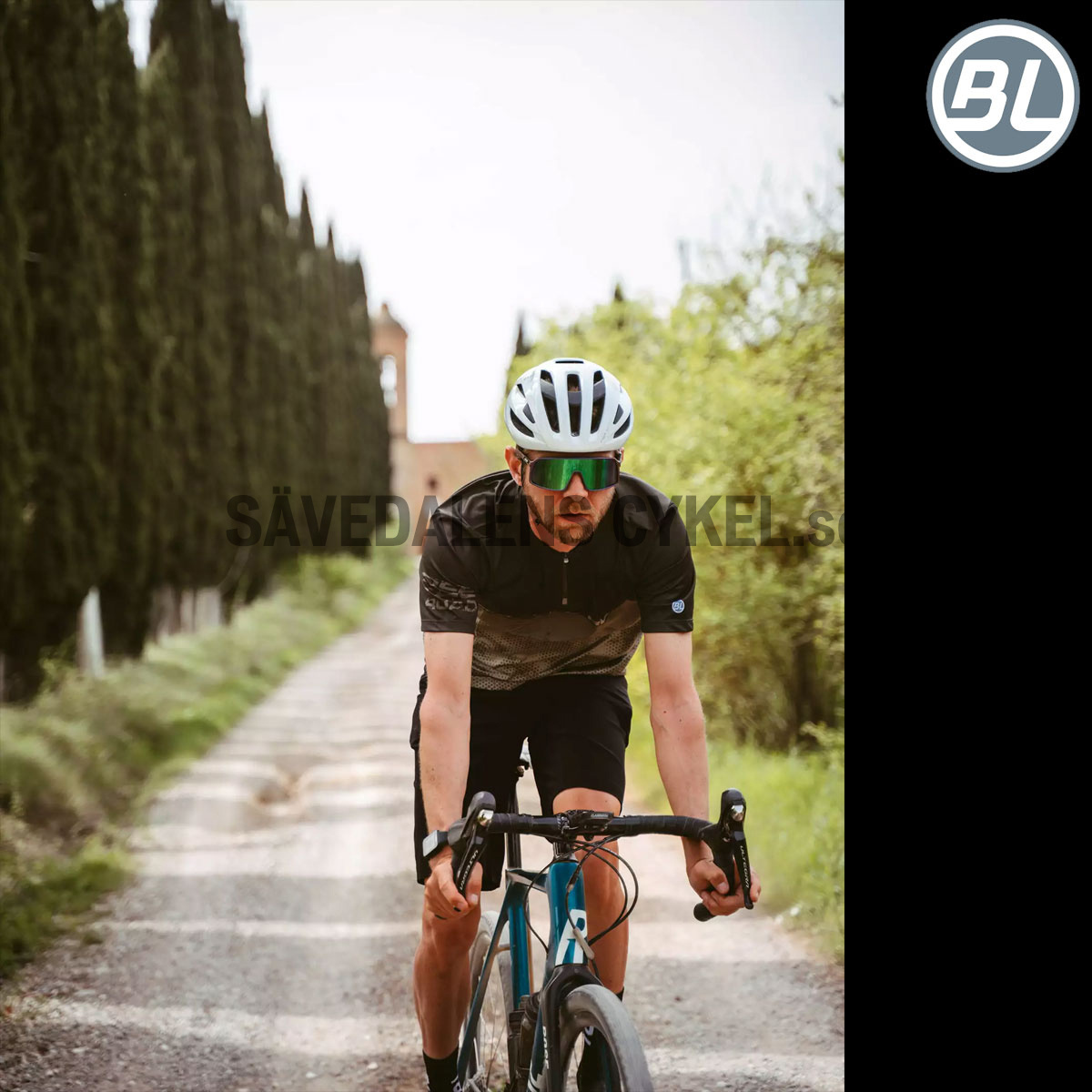 Men's bike baggy shorts OSTIGLIA Black