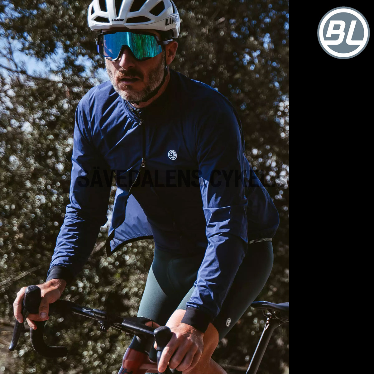 Men's windproof & showerproof cycling jacket DEFENDER PRO Navy blue