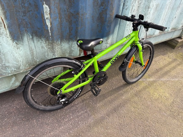 Barncykel Frog 20tum Limegrön Begagnad