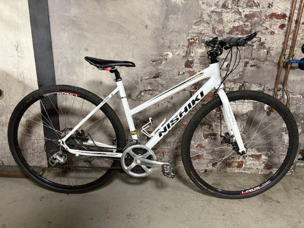 Hybridcykel Nishiki Vit Begagnad