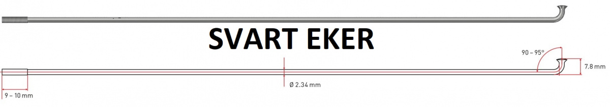 Eker Svart 2.34 mm 80 - 310 mm