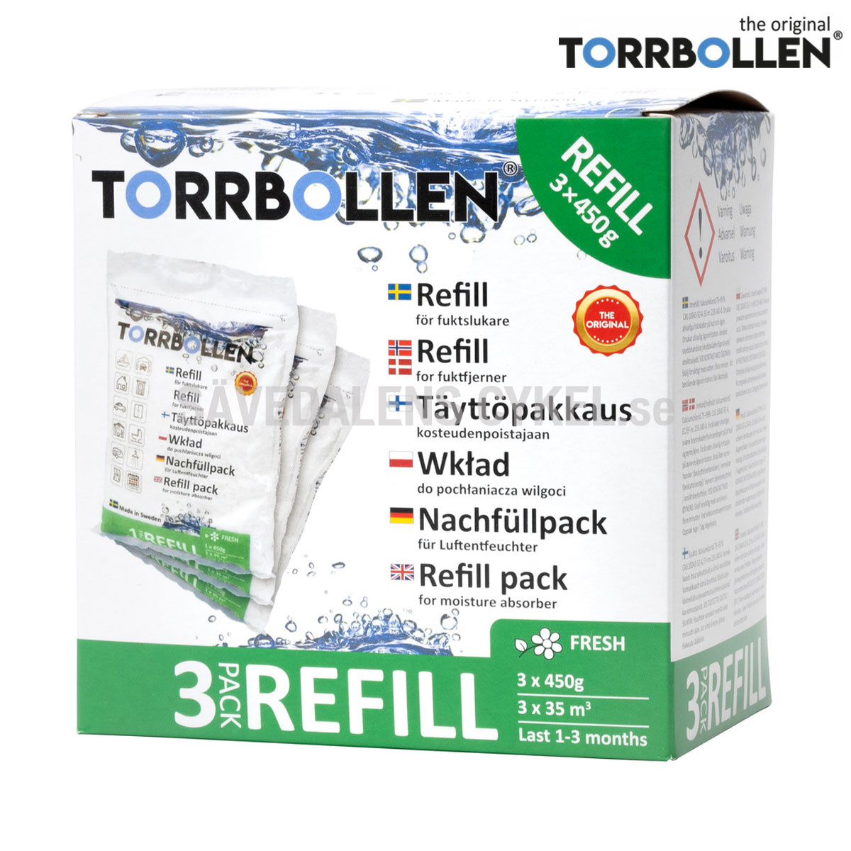 Avfuktare Refill 3-pack Doft - TORRBOLLEN