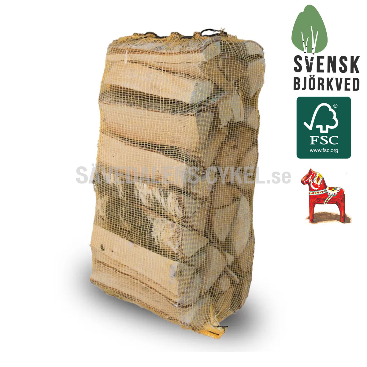 Svensk Björkved 10 kg - Dalarna Certifierad skog - SVENSK BJÖRKVED