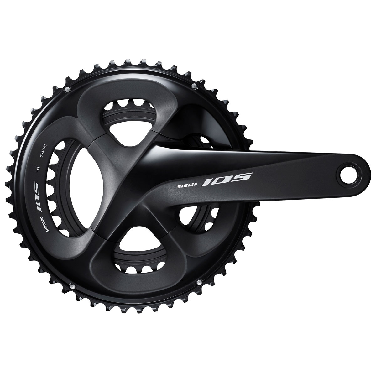 Shimano Vevparti 11-delat Dubbel 172,5mm 50/34T 105 FC-R7000 svart