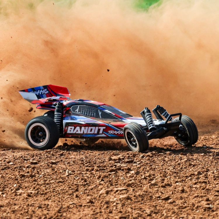 Traxxas Bandit 2WD 1/10 RTR TQ EHD Röd USB-C Laddare/ 7 cell NiMH 3000mAh