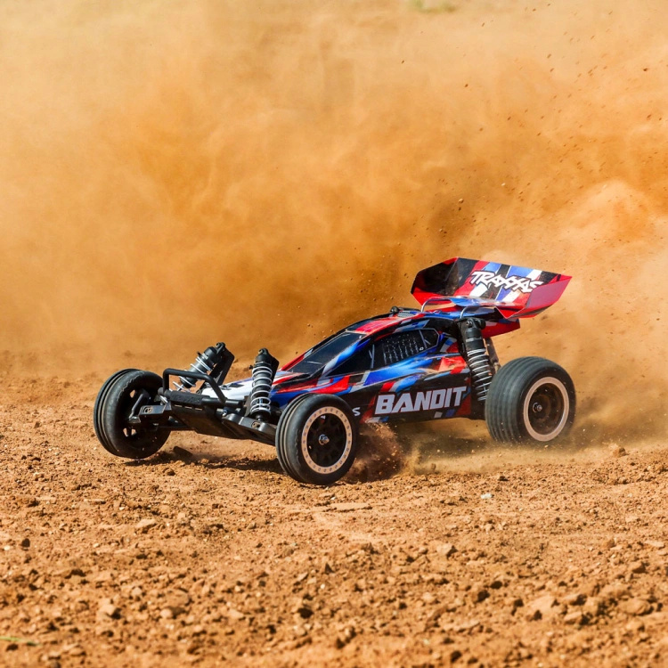 Traxxas Bandit 2WD 1/10 RTR TQ EHD Röd USB-C Laddare/ 7 cell NiMH 3000mAh