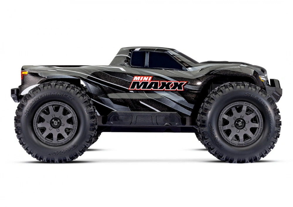 Traxxas Mini MAXX RTR TQ BL-2s Svart - USB-C Laddare / 2s LiPo