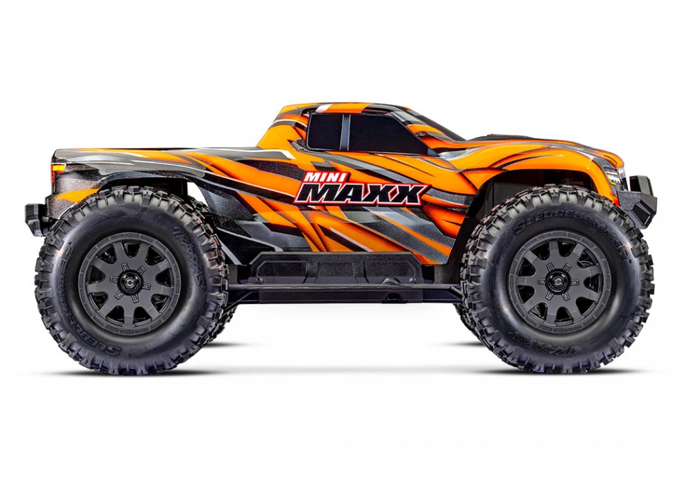 Traxxas Mini MAXX RTR TQ BL-2s Orange - USB-C Laddare / 2s LiPo