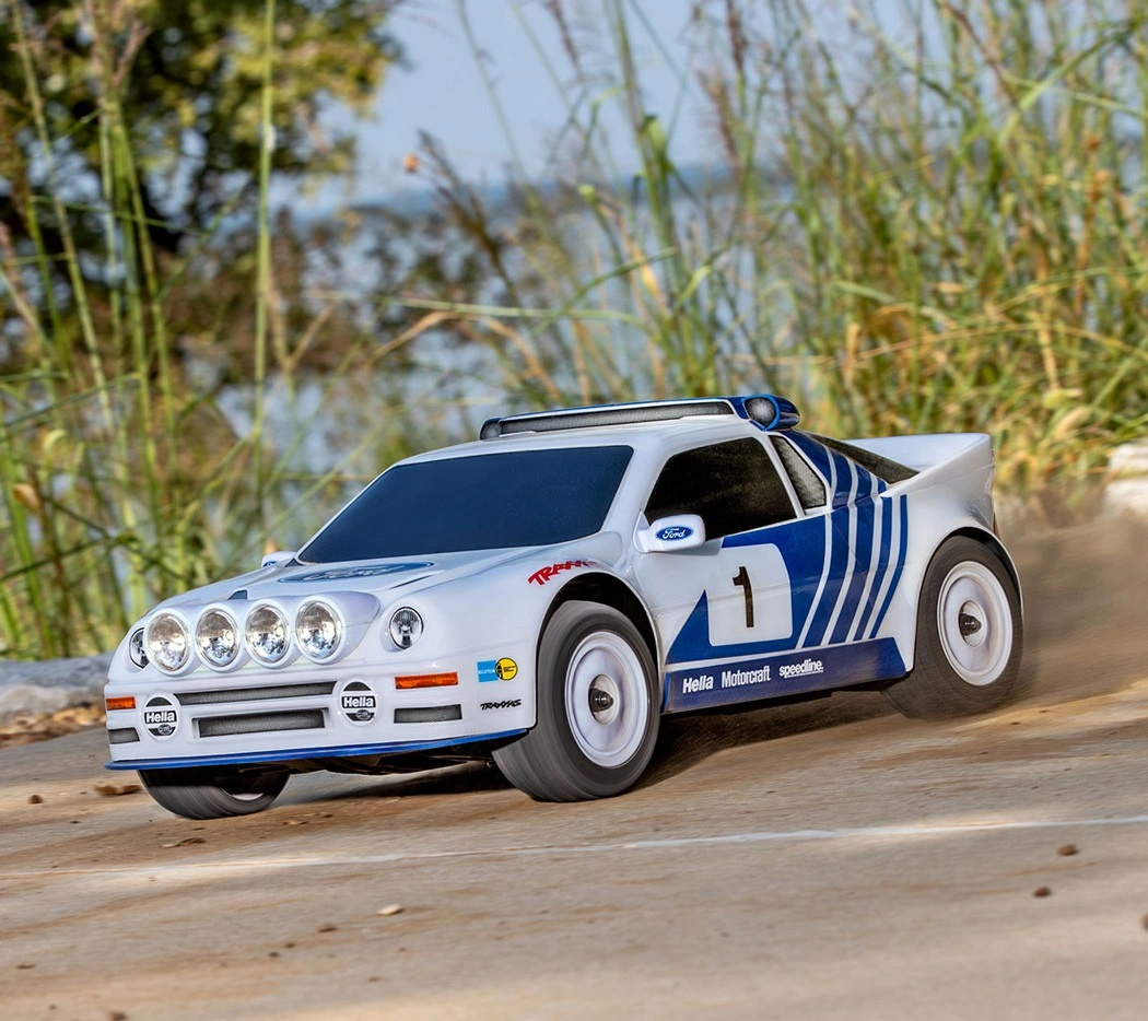 Traxxas Mini Rally Ford RS200 RTR TQi VXL-3s - USB-C Laddare / 2s LiPo