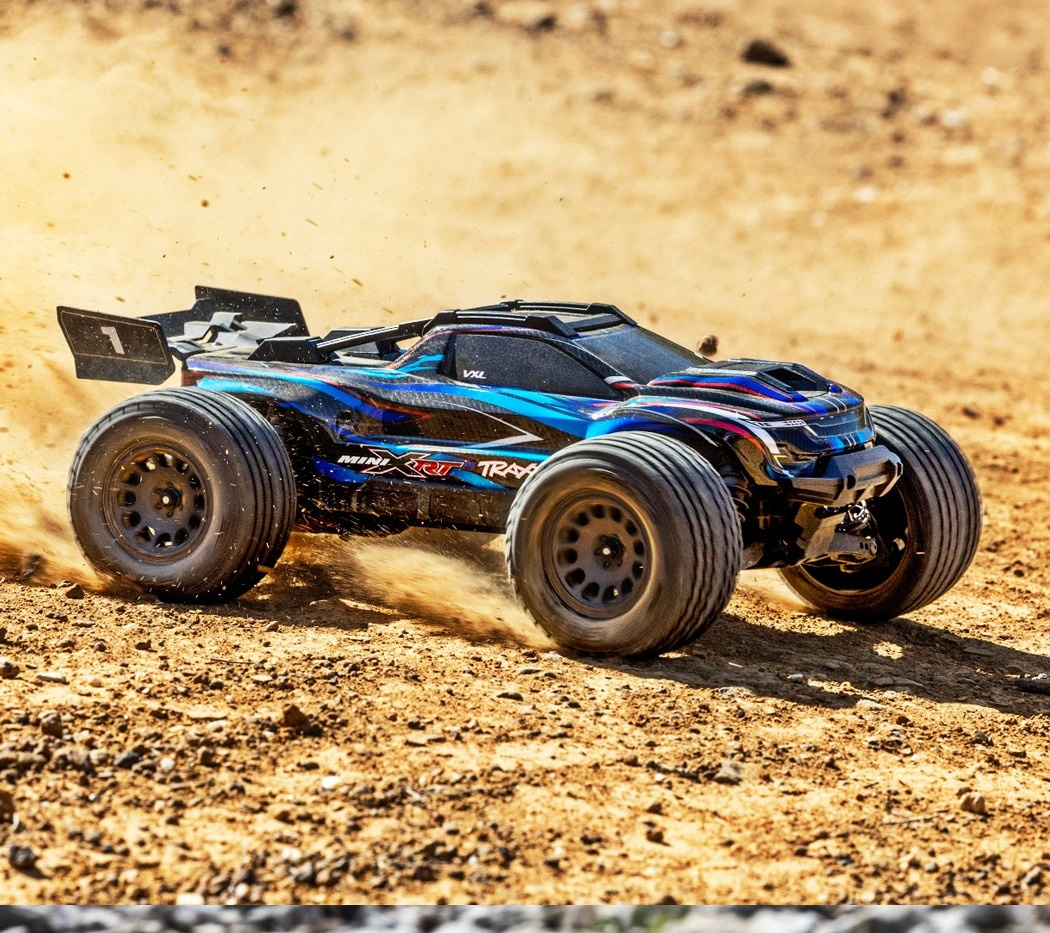 Traxxas Mini XRT RTR TQi VXL-3s Blå - USB-C Laddare / 2s LiPo