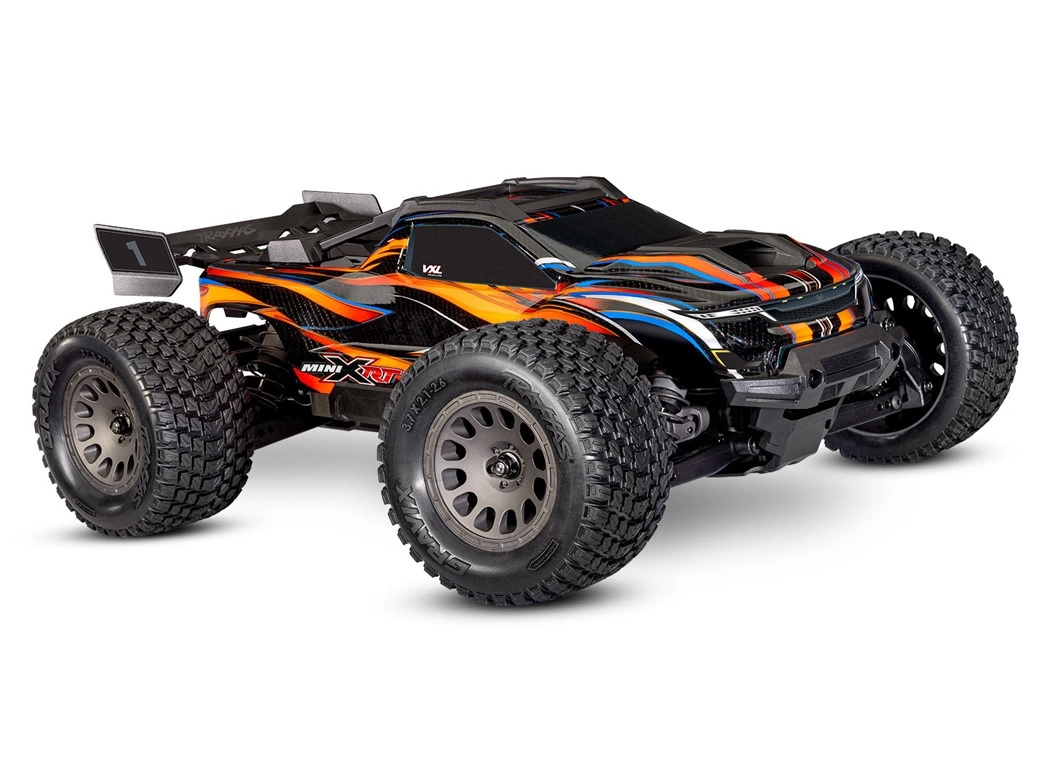 Traxxas Mini XRT RTR TQi VXL-3s Orange - USB-C Laddare / 2s LiPo