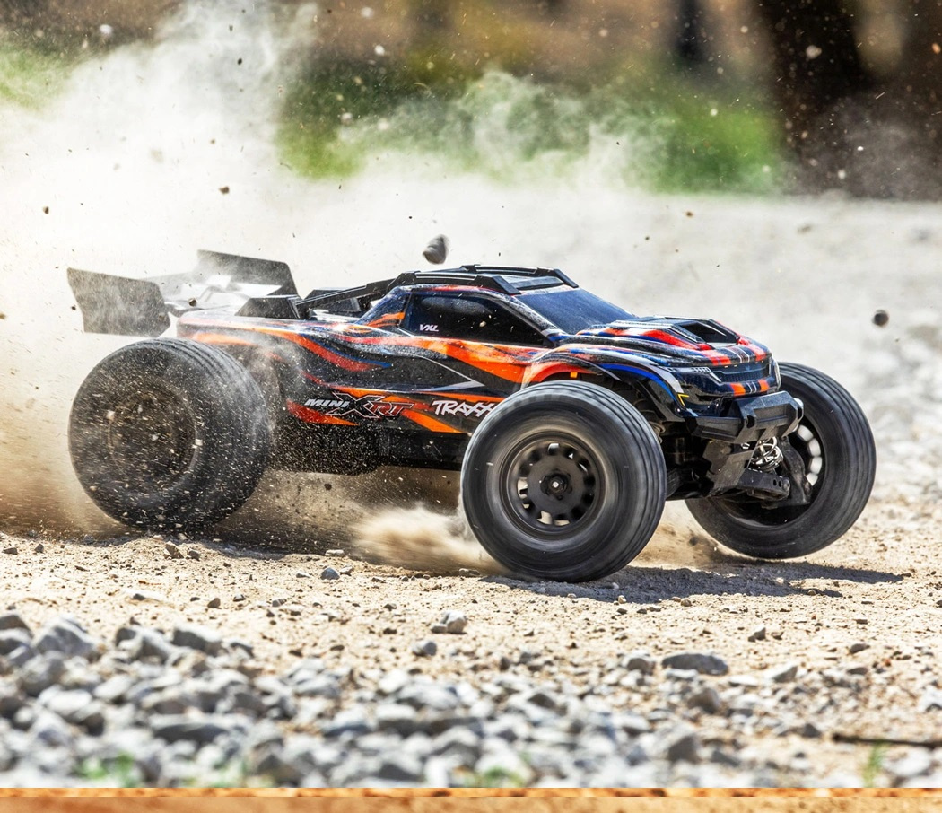 Traxxas Mini XRT RTR TQi VXL-3s Orange - USB-C Laddare / 2s LiPo