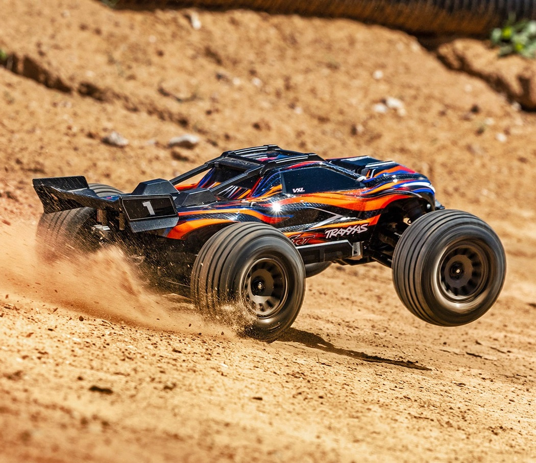 Traxxas Mini XRT RTR TQi VXL-3s Orange - USB-C Laddare / 2s LiPo