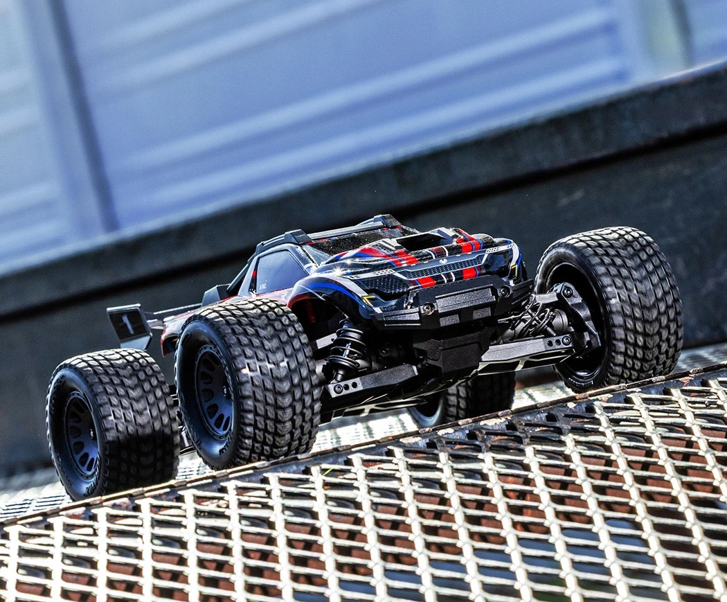 Traxxas Mini XRT RTR TQi VXL-3s Röd - USB-C Laddare / 2s LiPo