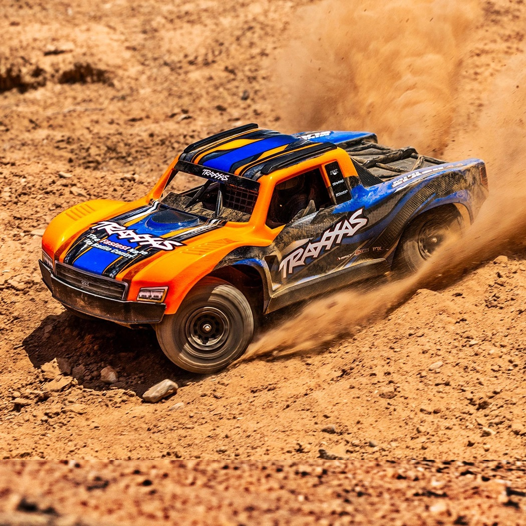 Traxxas Mini Slash 4x4 RTR TQ BL-2s Orange - USB-C Laddare / 2s LiPo