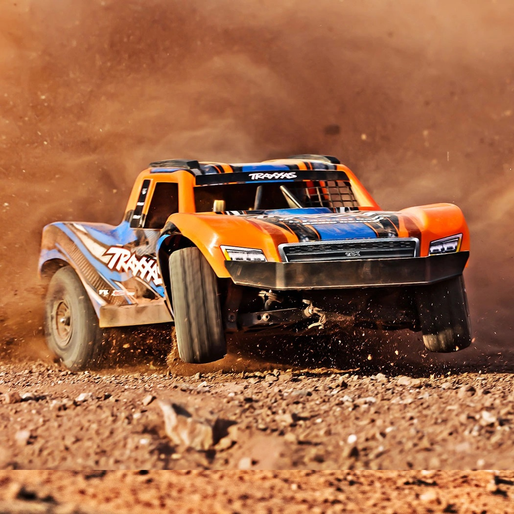 Traxxas Mini Slash 4x4 RTR TQ BL-2s Orange - USB-C Laddare / 2s LiPo