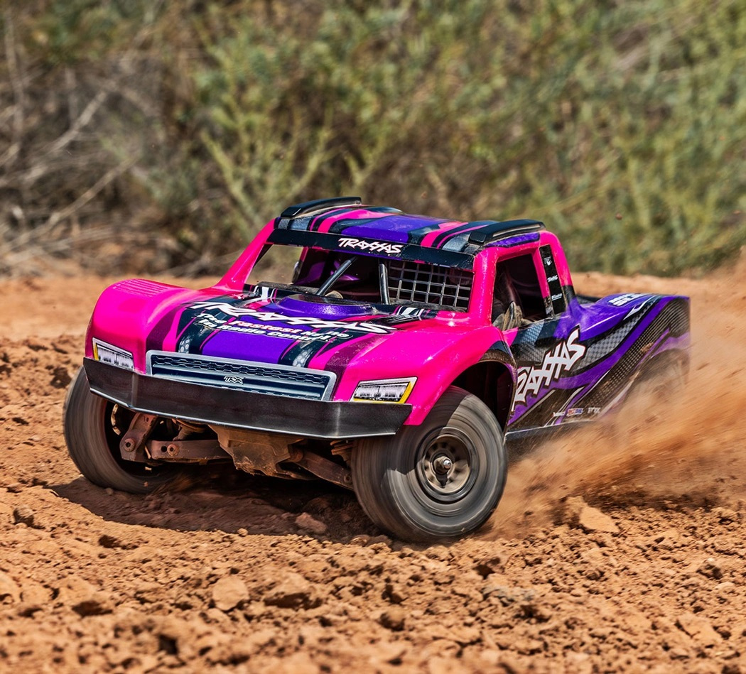 Traxxas Mini Slash 4x4 RTR TQ BL-2s Rosa - USB-C Laddare / 2s LiPo