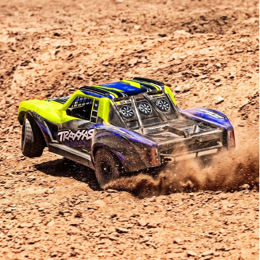 Traxxas Mini Slash 4x4 RTR TQ BL-2s Gul - USB-C Laddare / 2s LiPo