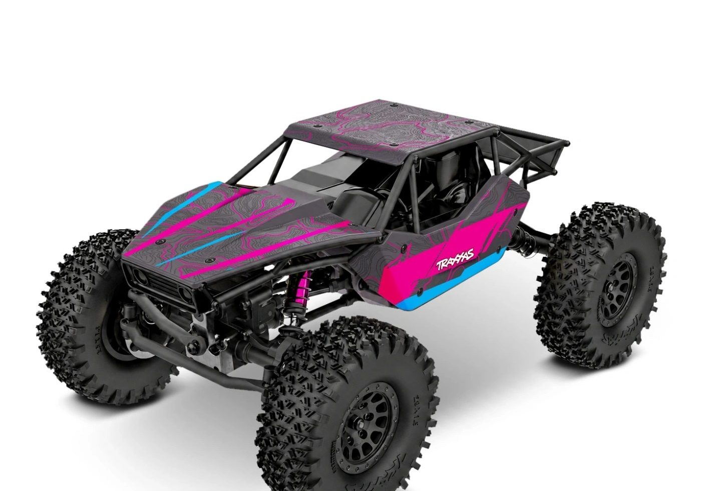 Traxxas TXC-4M 1/18 Extreme Crawler Rosa RTR - 3S LiPo/USB Laddare