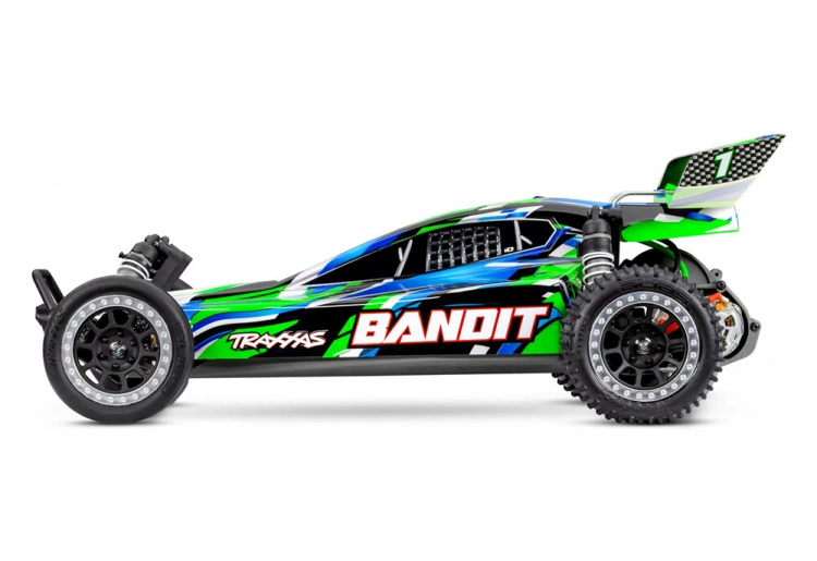 Traxxas Bandit 2WD 1/10 RTR TQ EHD Grön USB-C Laddare/ 7 cell NiMH 3000mAh