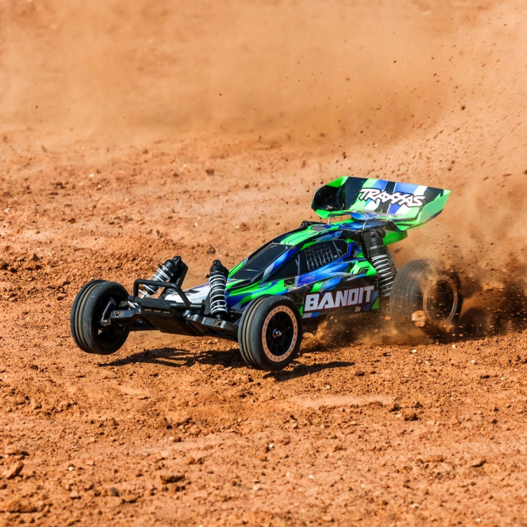 Traxxas Bandit 2WD 1/10 RTR TQ EHD Grön USB-C Laddare/ 7 cell NiMH 3000mAh