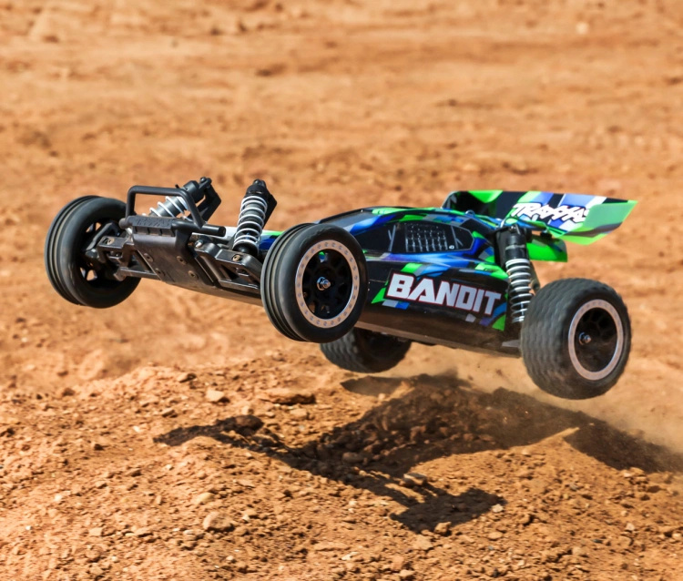 Traxxas Bandit 2WD 1/10 RTR TQ EHD Grön USB-C Laddare/ 7 cell NiMH 3000mAh