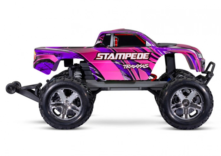 Traxxas Stampede 2WD 1/10 RTR TQ EHD Rosa USB-C - Med Batteri/Laddare