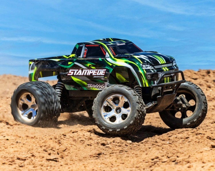 Traxxas Stampede 2WD 1/10 RTR TQ BL-2s HD Grön