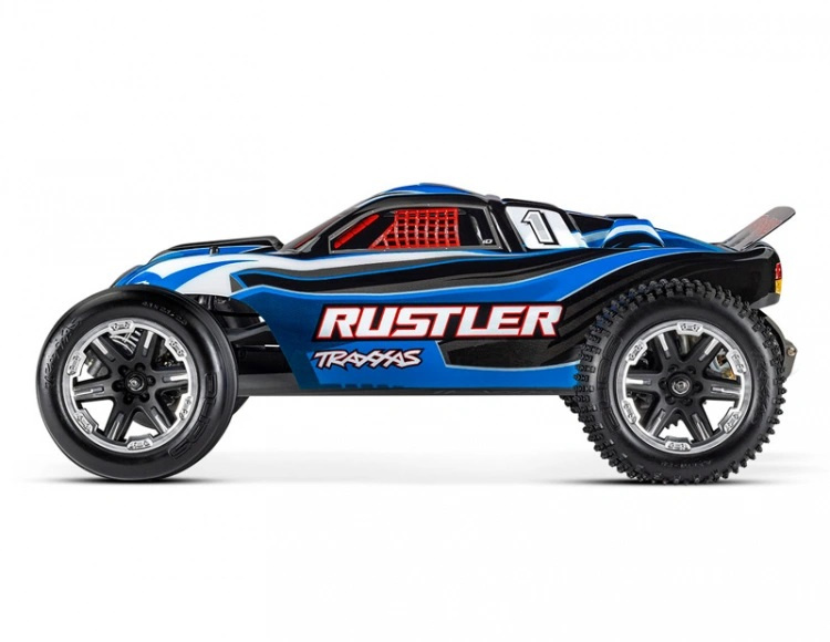 Traxxas Rustler Rustler 2WD 1/10 RTR TQ Blå USB - Med Batteri/Laddare