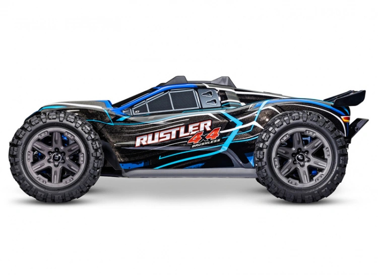 Traxxas Rustler 4x4 BL-2s 1/10 RTR TQ Blå